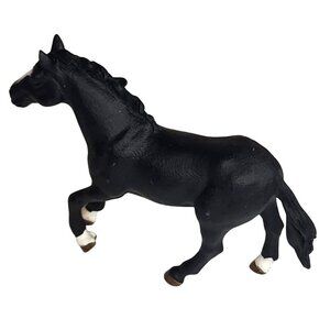 Schleich Black Horse Figurine 2012 Bronco Black Horse Stallion Toy Collectible M